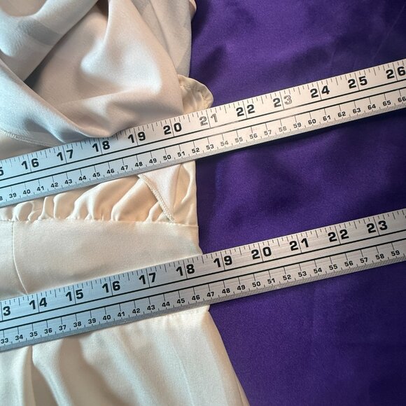 NWOT πShein Elegant Floral Print Cross Front V-Neckline Cloak Sleeves Jumpsuit - Picture 11 of 13